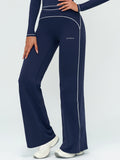 Contrast Flow Wide-Leg Pant-0