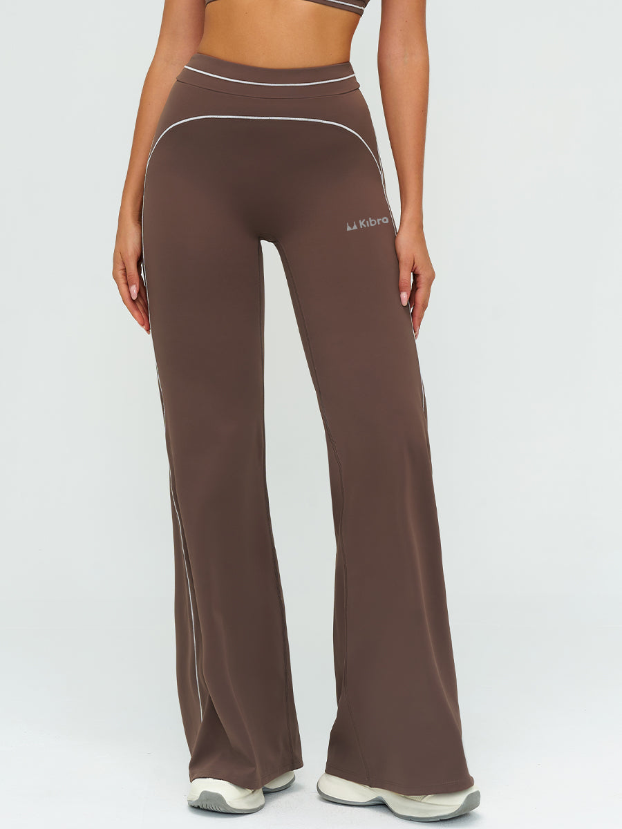 Contrast Flow Wide-Leg Pant-4